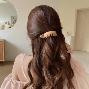 Korean Fashion Hair Clip Solid Color High Ponytail Banana Clip for Women