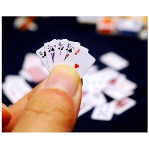 TikTok style Miniature Pocket Poker Playing Cards 54 Sheets