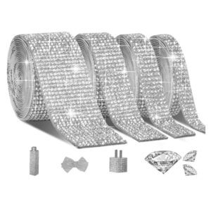 Shiny DIY Rhinestone Diamond Crystal Decorative Self Adhesive Sticker Ribbon Tape Roll