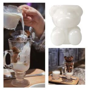 3D Ice Cube Maker Little Bear Shape Silicone Mold DIY Chocolate Ice Cream Whiskey Cocktail