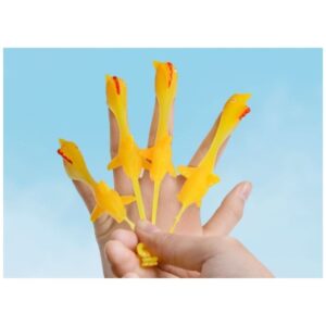 Silicone Cute Yellow Chicken Catapult...