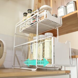 Kitchen Shelf Storage for Under Sink Rack, Spice Organzier, Multipurpose Organiser, Kitchen Cabinet Drawer