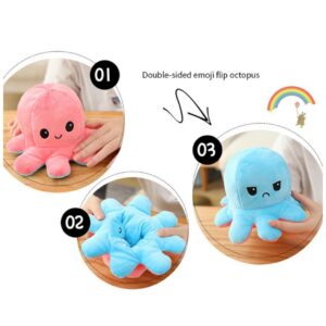 Reversible Flip Octopus Plush Toy |...